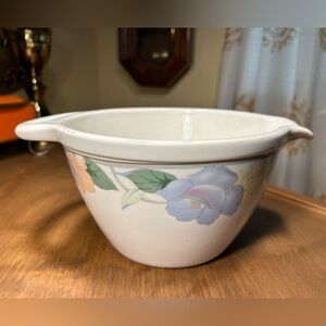 Mikasa Ultra Ceram Bake & Serve Batter Mixing Bowl UP 154 Garden Poetry Japan